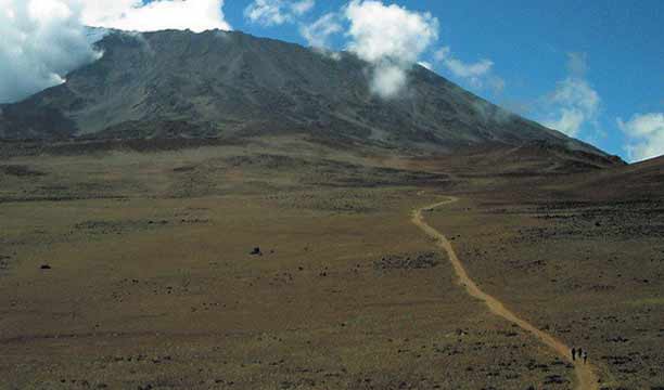 Route from Barafu Camp